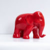 sustainable papier mache art deco sculpture- The Welcoming Red Elephant