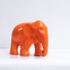 A beautiful eco friendly papier mache art: Orange Elephant