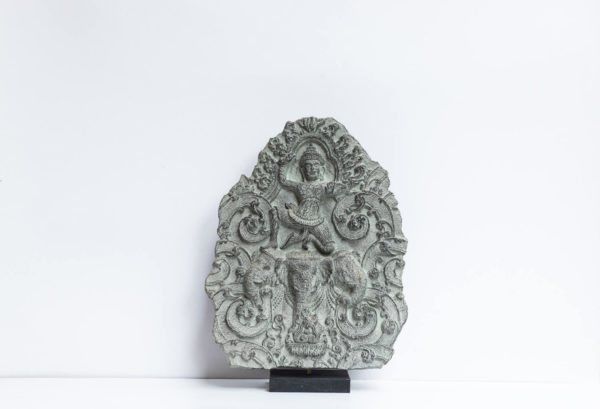 Ancient Carving Patina Illusion made in papier mache: Indra on Airavata