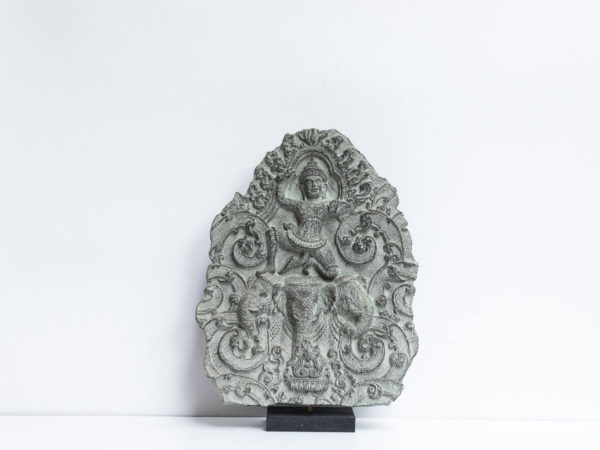 Ancient Carving Patina Illusion made in papier mache: Indra on Airavata