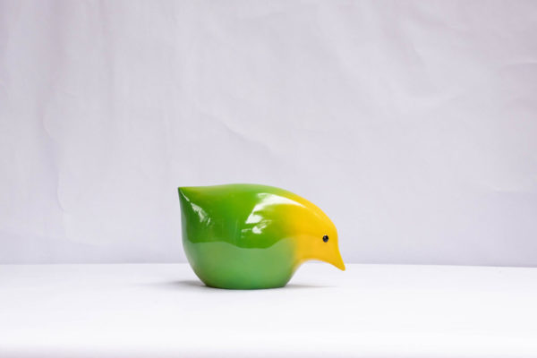 Handcrafted Papier-Mâché Chick, The Brave Lemon Chick