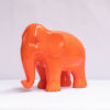 A beautiful eco friendly papier-mâché art, The Welcoming Orange Elephant