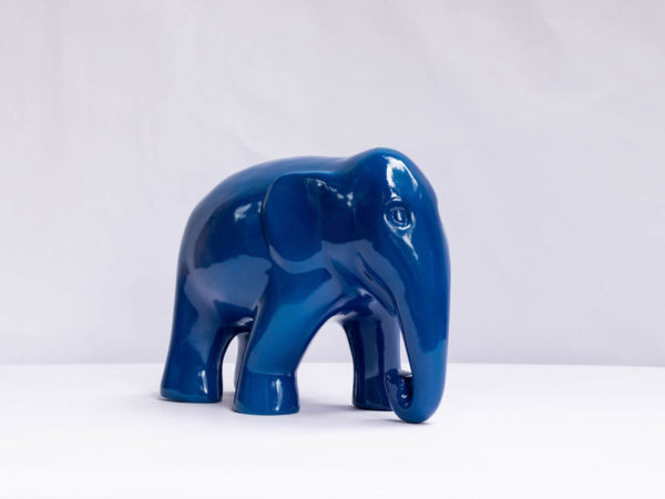 Eco-friendly sculpture for your elegant interior, The Radiant Persian Blue Elephant