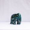 Green lacquered sculpture from papier