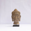 The Buddha Head: patina art in papier-mâché